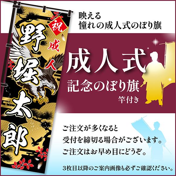 5日は最大P16％ 卒業 入学 等に変更可能 成人式 のぼり旗 黒帯 黒