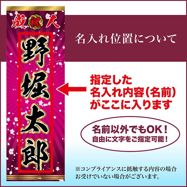 卒業 入学 等に変更可能 成人式 のぼり旗 黒帯 黒ポール付き 柄 112 桜