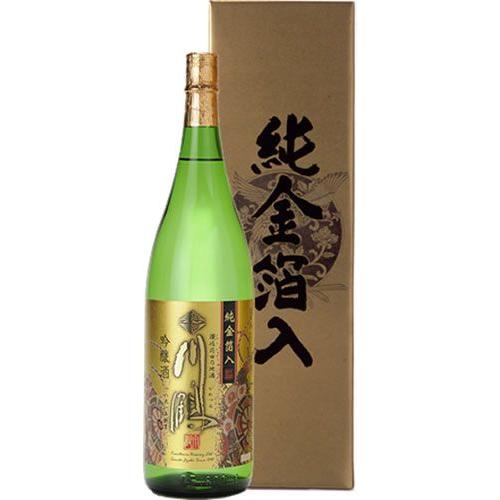 川鶴 純金箔入り吟醸酒1800ml化粧箱入り : 松田酒店 - 通販 - Yahoo