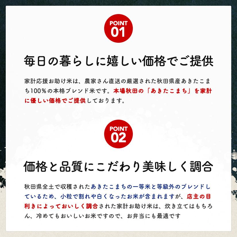 あきたこまち 【お助け20kg】令和7年産 あきたこまち家計お助け米