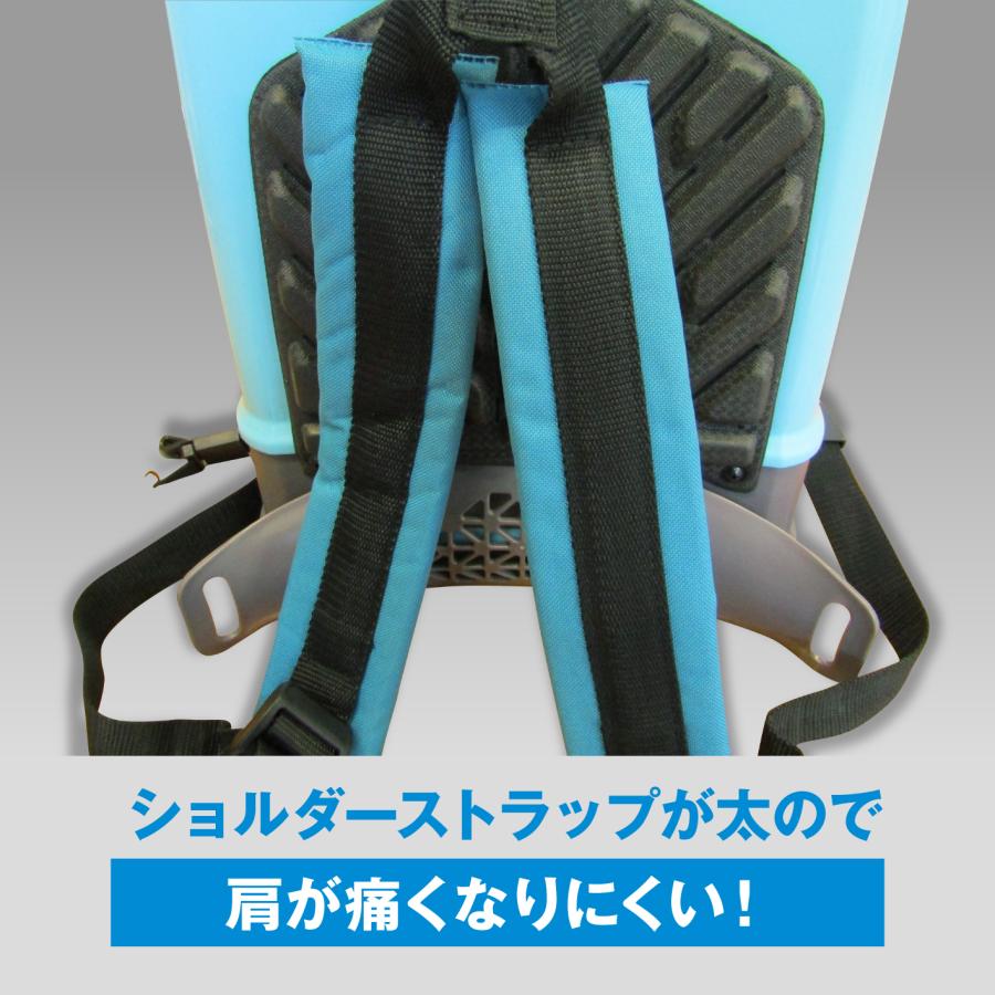 ☆背負式噴霧器 電動 噴霧器 12V 充電式 動噴 バッテリー2個付き 10L
