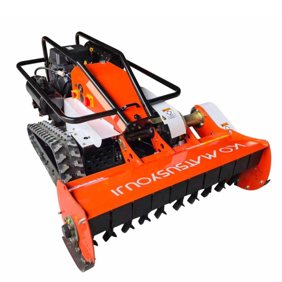 ハンマーナイフラジコン草刈機 新型リモコン 刈幅1000mm 25馬力 刈高20