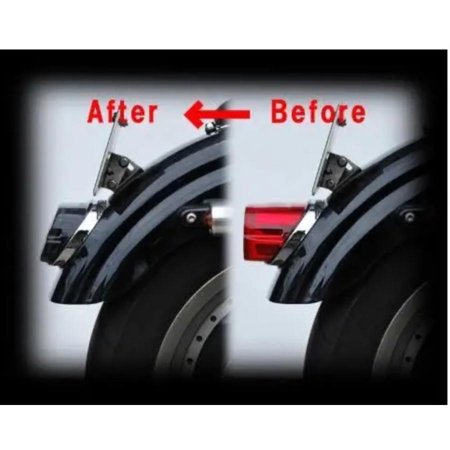 FATFATPIZZA LEDテールランプ スモーク ハーレーダビッドソン ハーレー