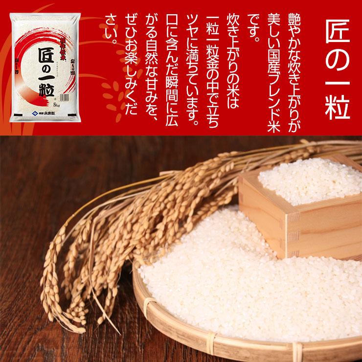 国産 匠の一粒 10kg(5kgx2個セット) 送料無料 米 国産米 精米 国産 匠の一粒 10kg(5kgx2個セット) 送料無料 米 国産米 精米
