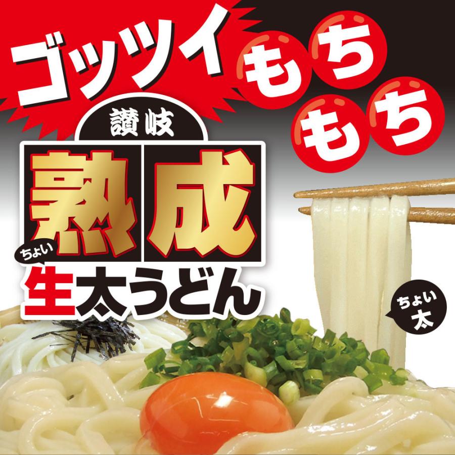 熟成 ちょい 生太 讃岐うどん ドーンと 9食 便利な個包装 300g×3袋 送料無料 最安値 挑戦 得トクセール 特産品｜komatuyamenbox｜05