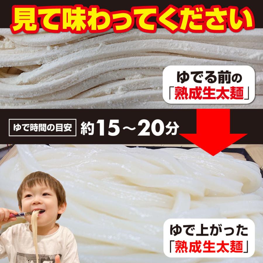 熟成 ちょい 生太 讃岐うどん ドーンと 9食 便利な個包装 300g×3袋 送料無料 最安値 挑戦 得トクセール 特産品｜komatuyamenbox｜07