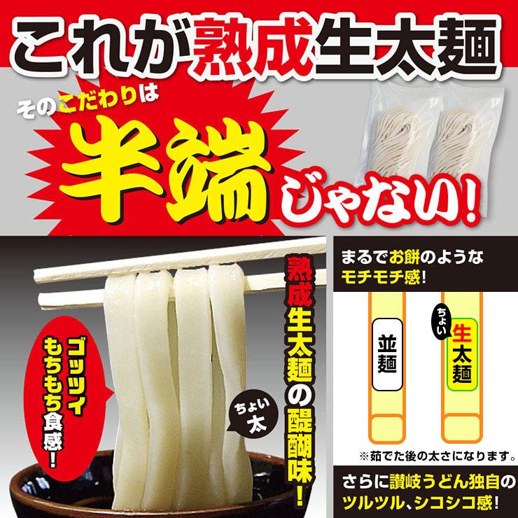 熟成 ちょい 生太 讃岐うどん ドーンと 9食 便利な個包装 300g×3袋 送料無料 最安値 挑戦 得トクセール 特産品｜komatuyamenbox｜08