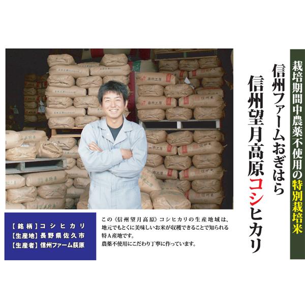 コシヒカリ 7年産 【無農薬・無化学肥料】コシヒカリ 長野県佐久市信州