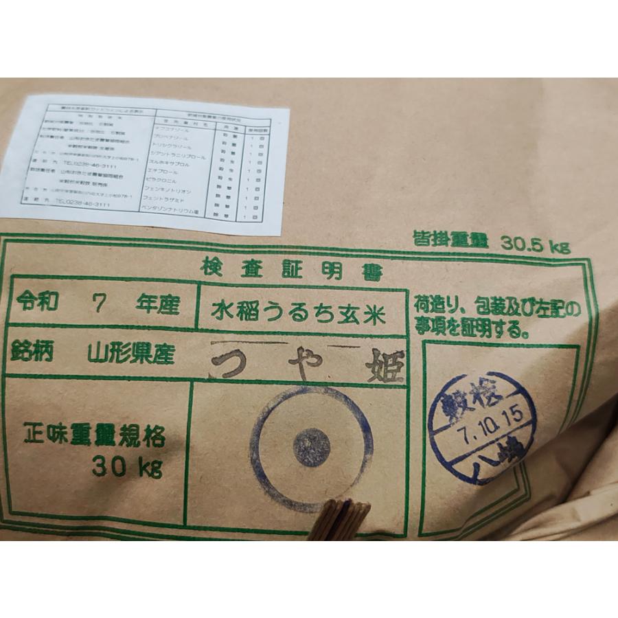 つや姫 7年産 山形県産 特別栽培米 玄米5Kg 白米・7分づき・5分づき
