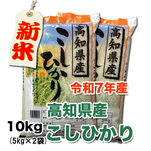 令和7年産 高知県産 コシヒカリ 10Kg（5Kg×2）白米 : お米の土佐屋