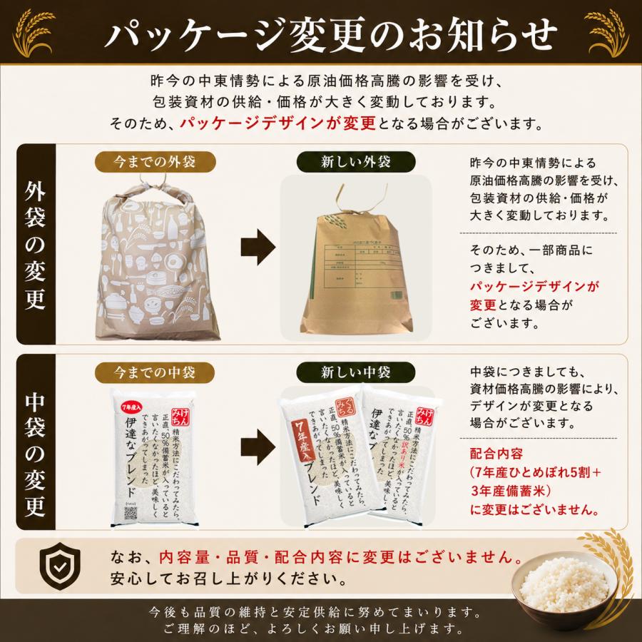 5kg×2個購入→クーポン利用で5,980円（LINE登録必須）】7年産 宮城県産