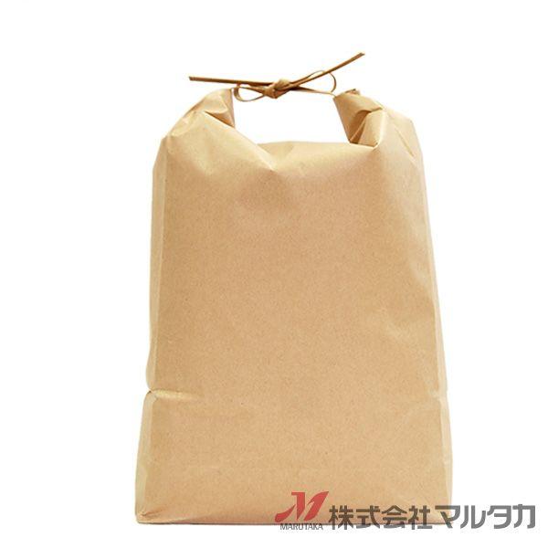 米袋 5kg用 無地 1ケース(300枚入) KHP-871 カラークラフトSP 保湿タイプ くぬぎ 窓なし