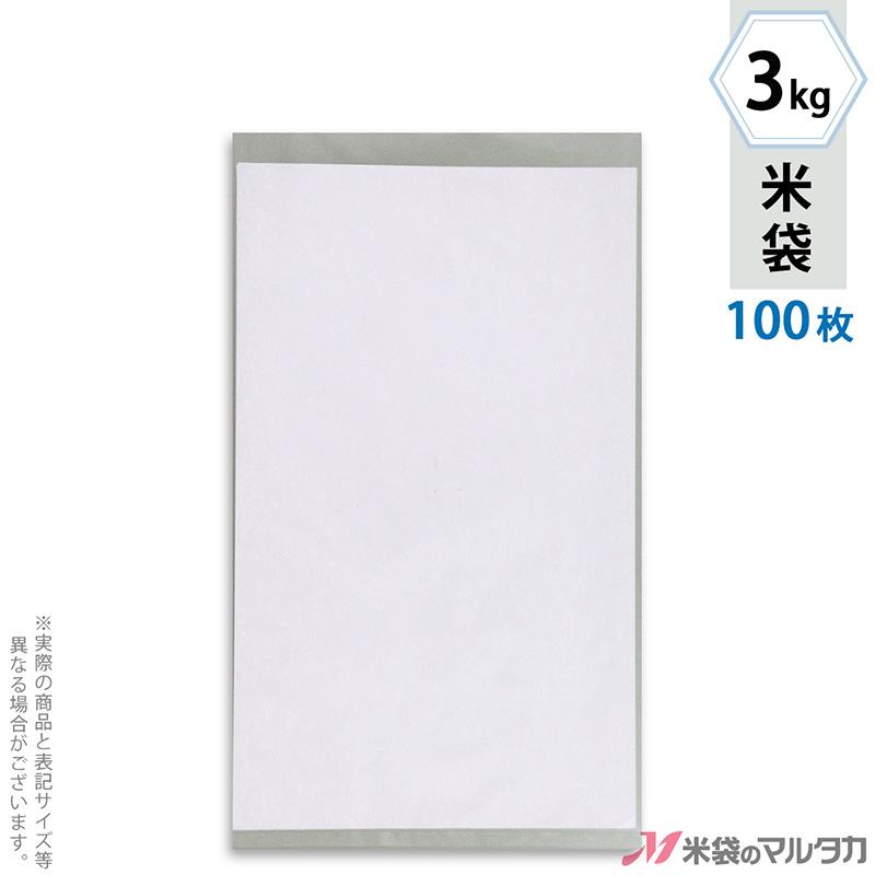 米袋 ポリ 透明無地マイクロドット 3kg用 100枚セット PD-5001｜komebukuro