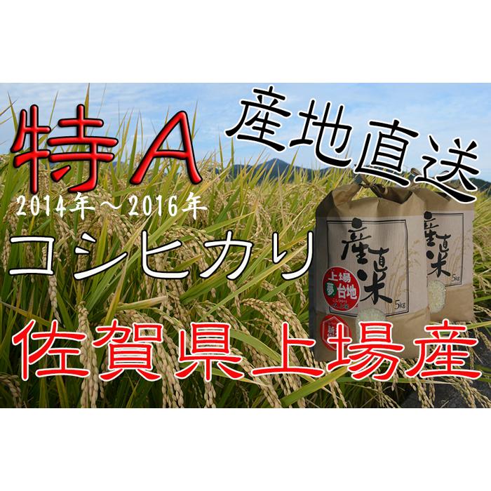 【令和6年産】上場地区コシヒカリ 棚田米 　白米　５kg&times;２  九州 佐賀県産