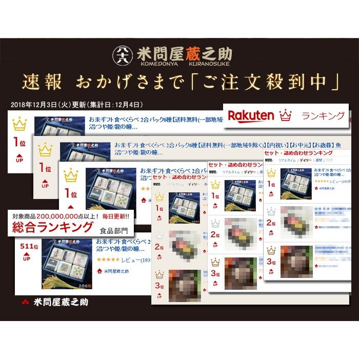 お米ギフト食べくらべ ３合パック６種 内祝 お中元 お歳暮 快気祝い 結婚祝 結婚内祝 誕生祝 香典返し 帰省暮 Gift 450x6 米問屋蔵之助 通販 Yahoo ショッピング