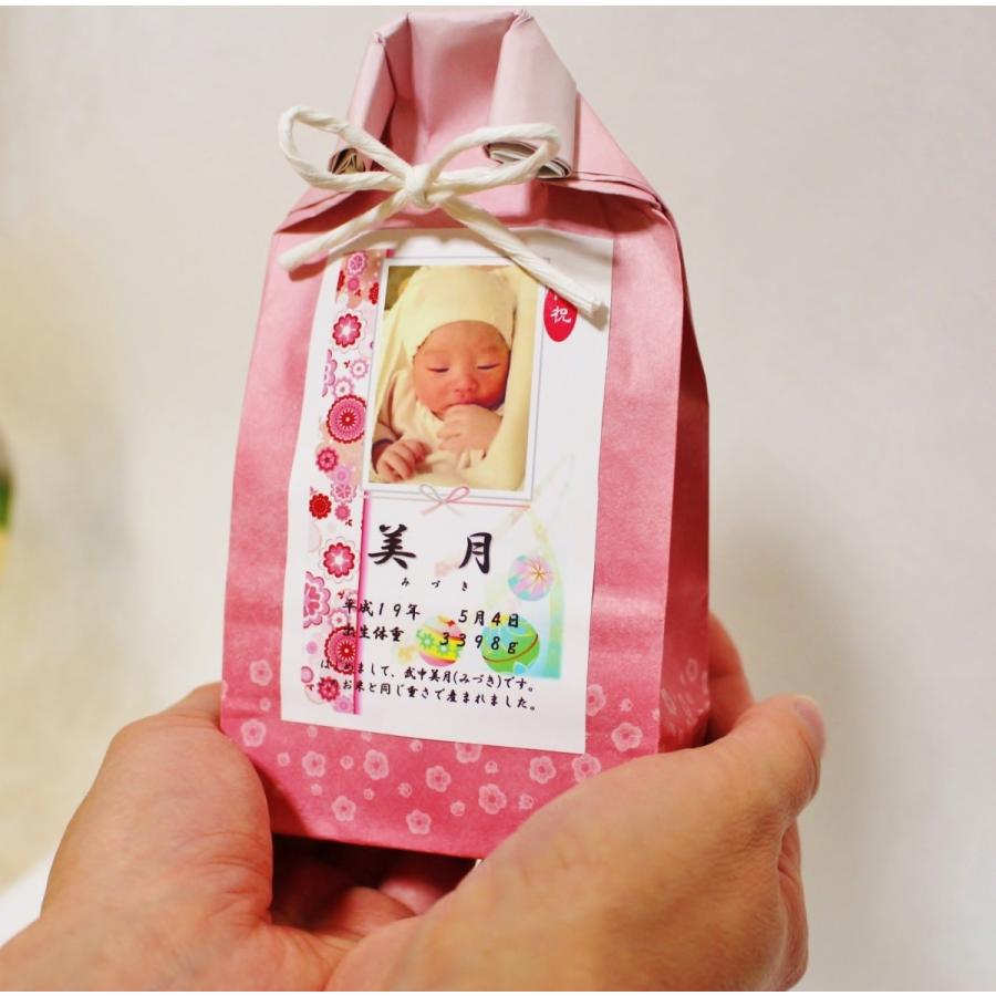 プチギフト 内祝 お返し 米 可愛い 節句 入学 名入れ 出産内祝 誕生祝い 手土産 写真付 人気 お返し ミニミニ米 3合パック 21 米ギフトショップ中島 Yahoo 店 通販 Yahoo ショッピング