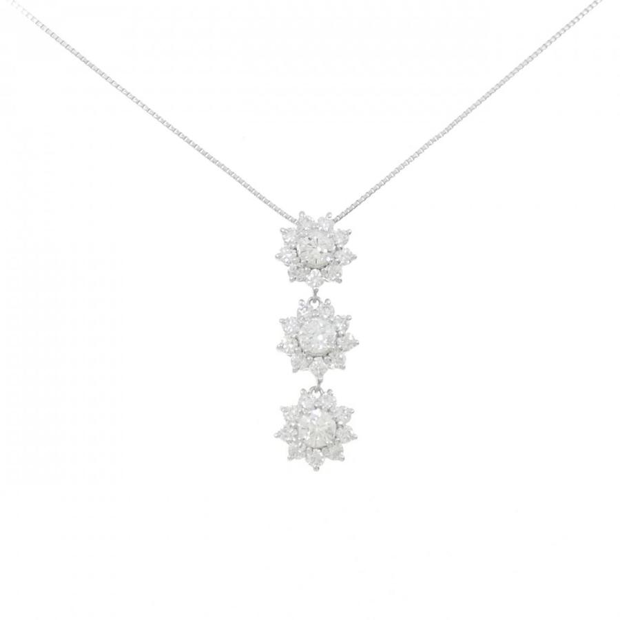 K18WG ダイヤモンド ネックレス 0.777CT : KOMEHYO ONLINESTORE Yahoo 