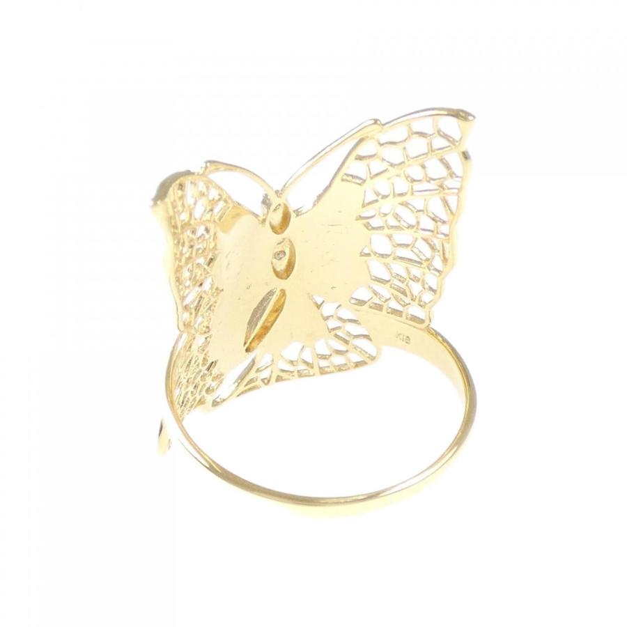 K18YG バタフライ ダイヤモンド リング 0.05CT : KOMEHYO ONLINESTORE  