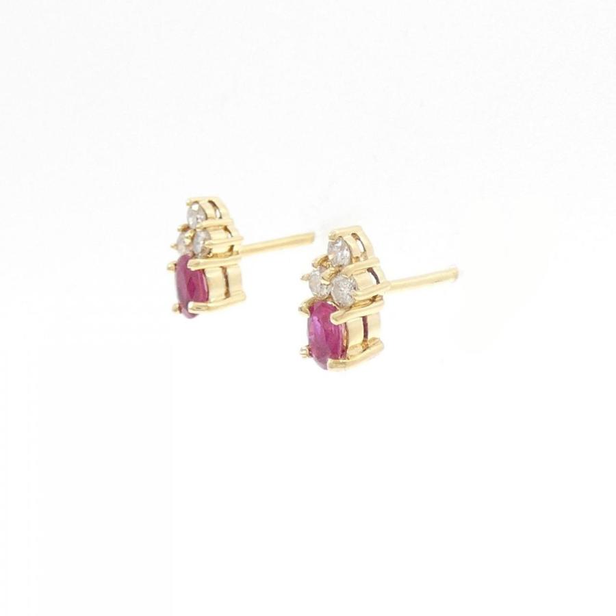 K18YG ルビー ピアス : KOMEHYO ONLINESTORE Yahoo!店 - 通販 - Yahoo