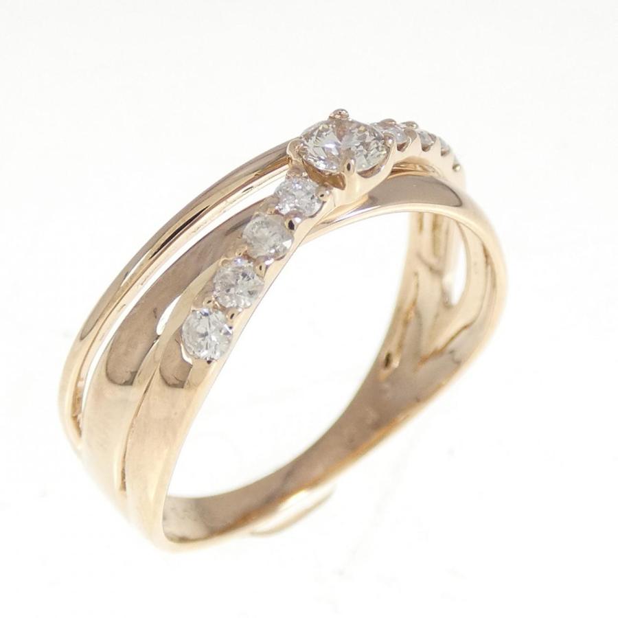 【MJC】K18PG ダイヤモンドリング K18PG ダイヤモンド リング 0.33CT : KOMEHYO ONLINESTORE Yahoo!店