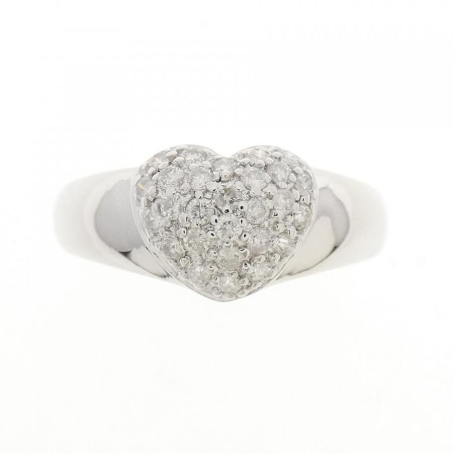 K18WG ハート ダイヤモンド リング 0.24CT : KOMEHYO ONLINESTORE 