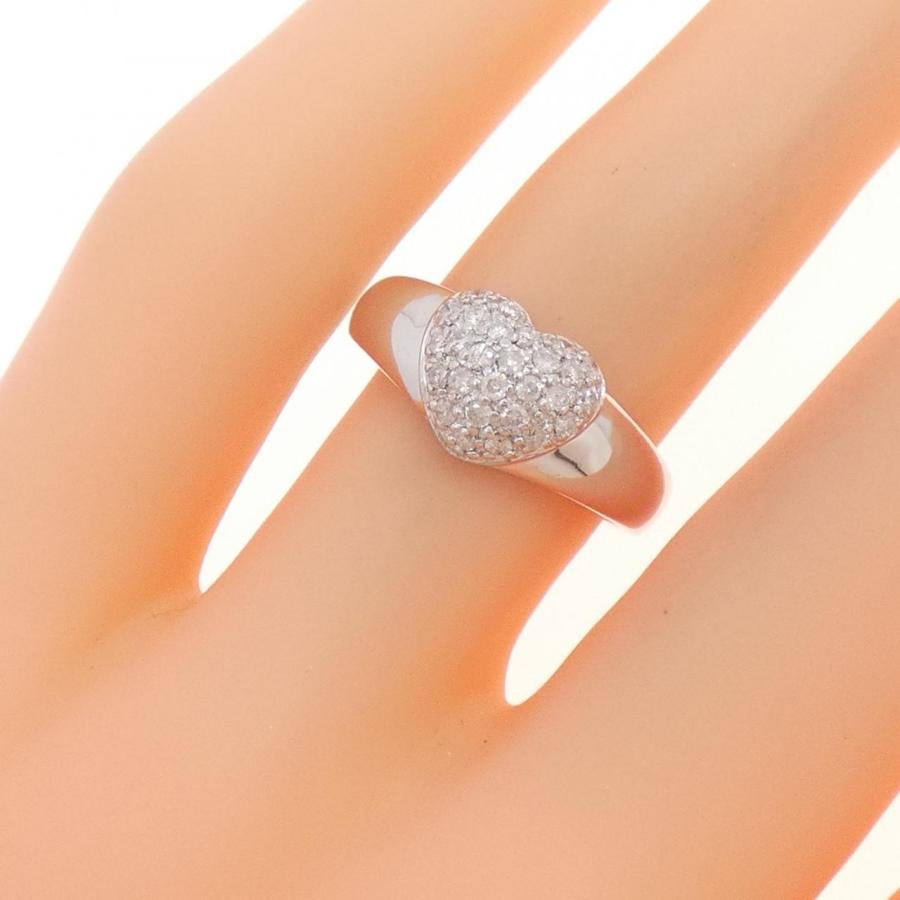 K18WG ハート ダイヤモンド リング 0.24CT : KOMEHYO ONLINESTORE 