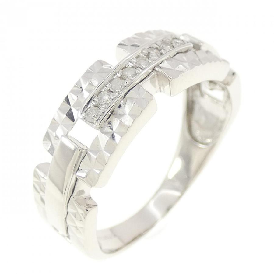 K14WG デザインリング ダイヤモンド付き K14WG ダイヤモンド リング : KOMEHYO ONLINESTORE Yahoo!店 - 通販