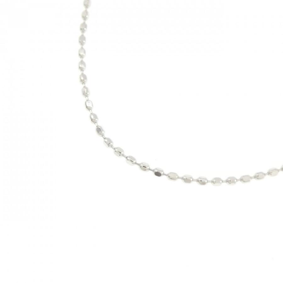 K18WG ダイヤモンドネックレス　ボールチェーン K18WG ボール チェーンネックレス : KOMEHYO ONLINESTORE Yahoo!店