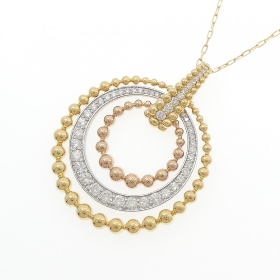 K18YG/Pt900 ダイヤモンド ネックレス K18YG/PT900/K18PG ダイヤモンド ネックレス 1.50CT : KOMEHYO