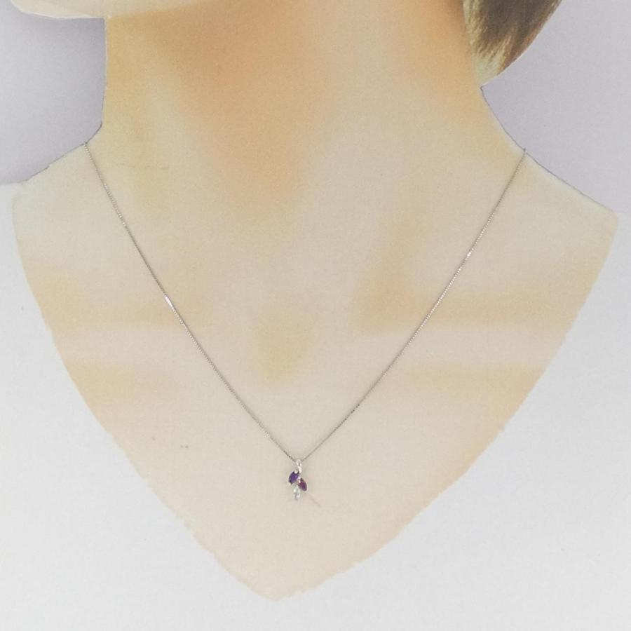 K18WG カラーストーン ネックレス : KOMEHYO ONLINESTORE Yahoo!店 