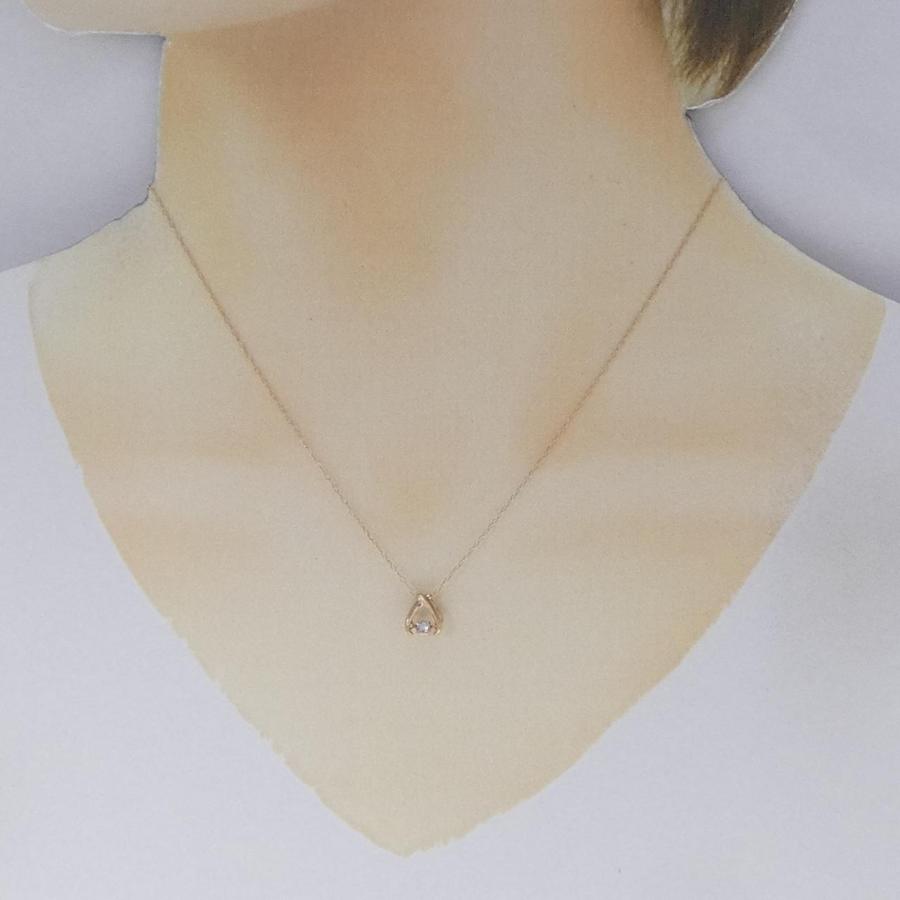 K18PG ダイヤモンド ネックレス 0.08CT : KOMEHYO ONLINESTORE Yahoo 