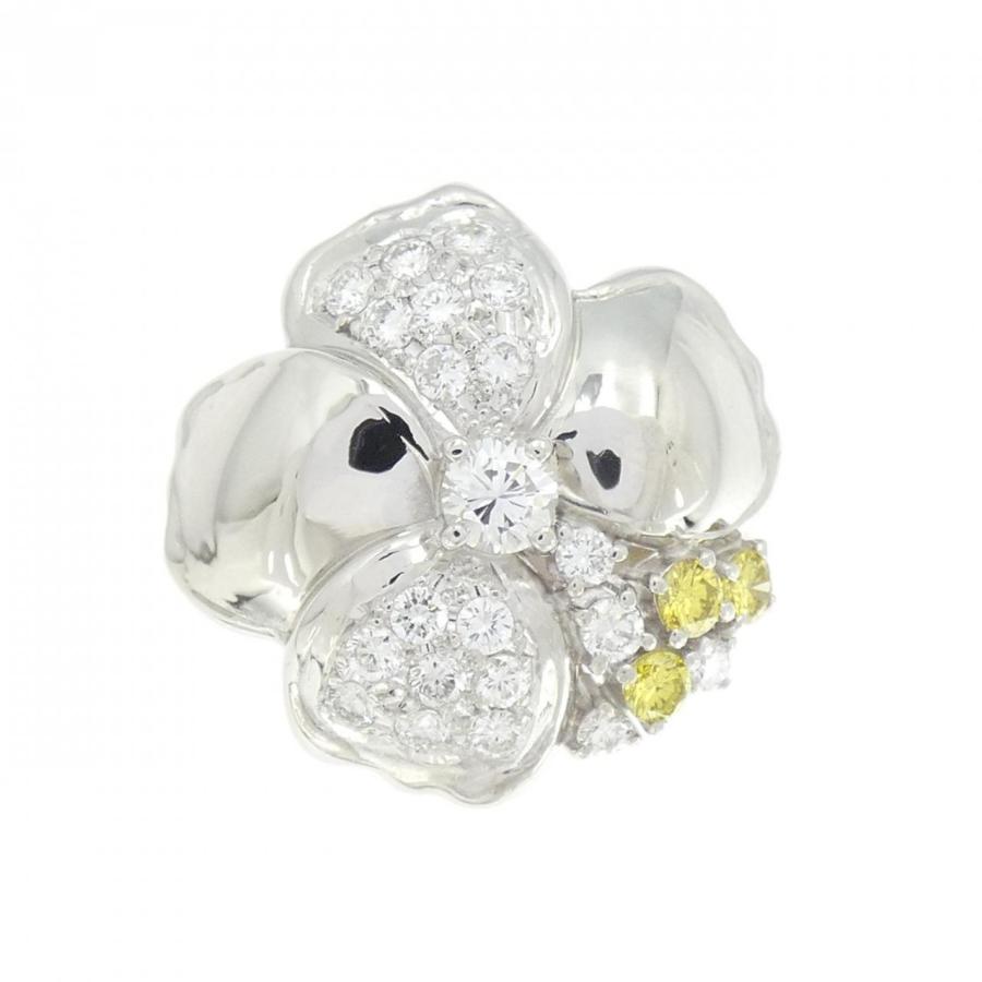 PT900 フラワー ダイヤモンド リング 0.77CT : KOMEHYO ONLINESTORE 