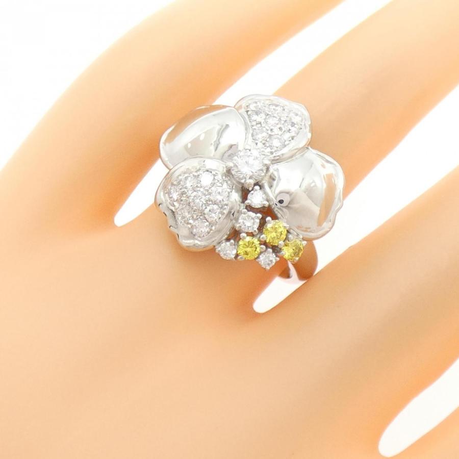 PT900 フラワー ダイヤモンド リング 0.77CT : KOMEHYO ONLINESTORE 