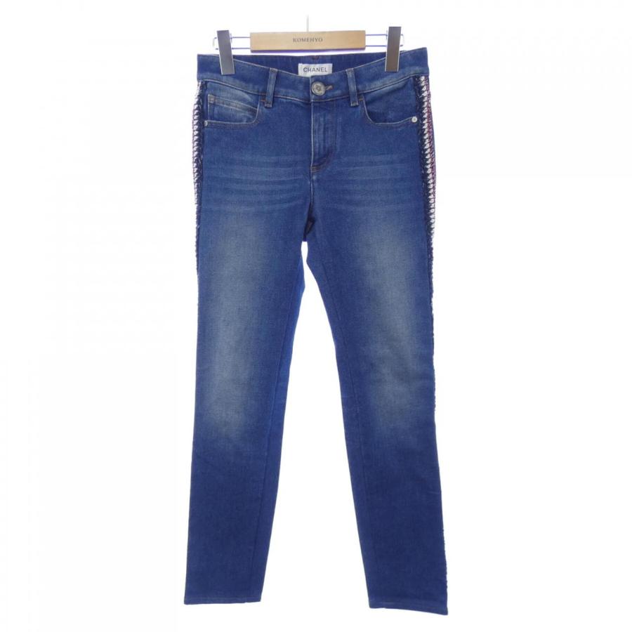 CHANEL シャネル　ジーンズ　デニム　パンツ　ワイド CHANEL - CHANEL♥ワイド デニム パンツ の通販 by serina｜シャネル