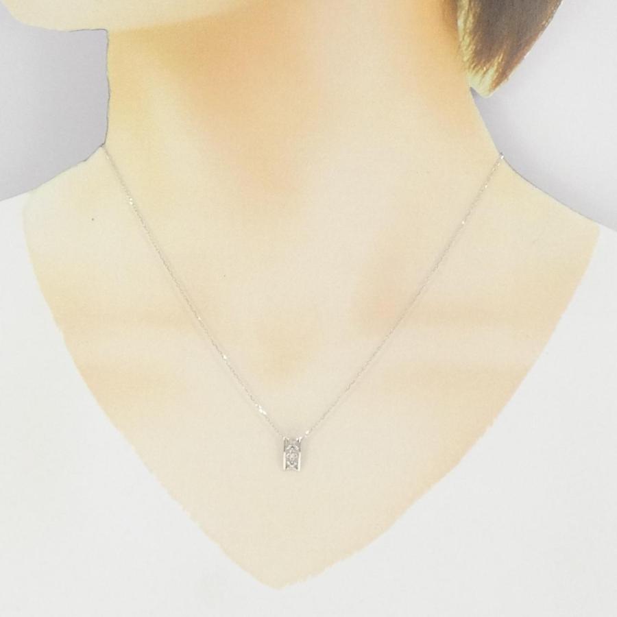 K10WG ダイヤモンド ネックレス 0.03CT : KOMEHYO ONLINESTORE Yahoo 