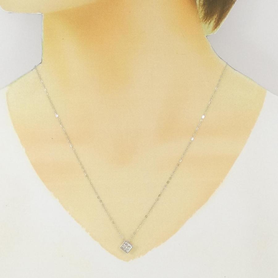 K18WG ダイヤモンド ネックレス 0.20CT : KOMEHYO ONLINESTORE Yahoo 