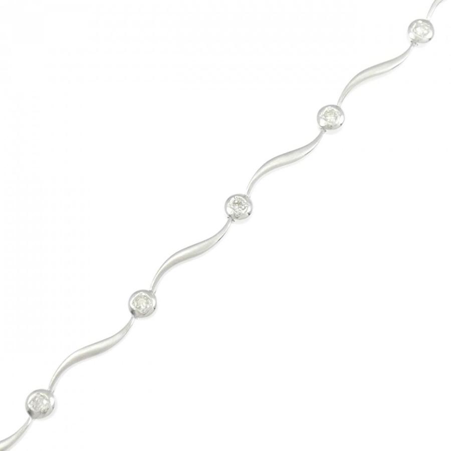 K18WG ダイヤモンド ブレスレット 0.25CT : KOMEHYO ONLINESTORE Yahoo