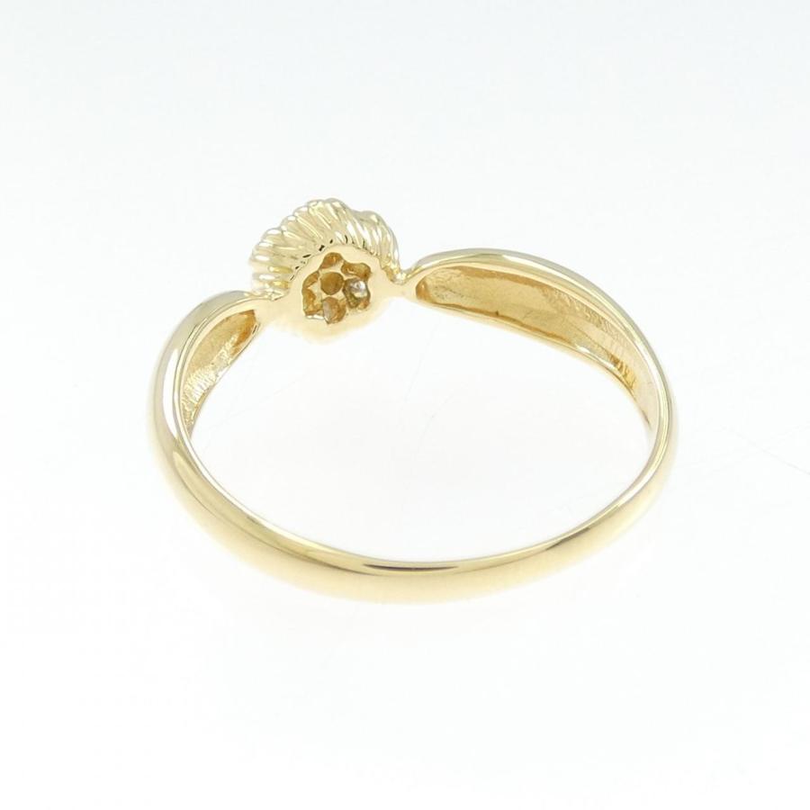 K18YG フラワー ダイヤモンド リング 0.14CT : KOMEHYO ONLINESTORE 
