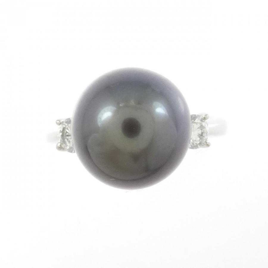 PT900 黒蝶パール リング 10.9mm : KOMEHYO ONLINESTORE Yahoo!店 