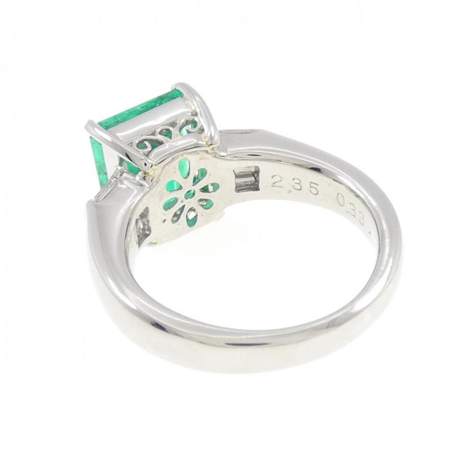 PT900 エメラルド リング 2.35CT コロンビア産_2