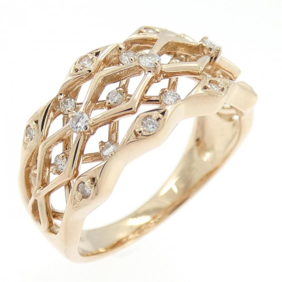 K18PG ダイヤモンド リング 0.20CT : KOMEHYO ONLINESTORE Yahoo