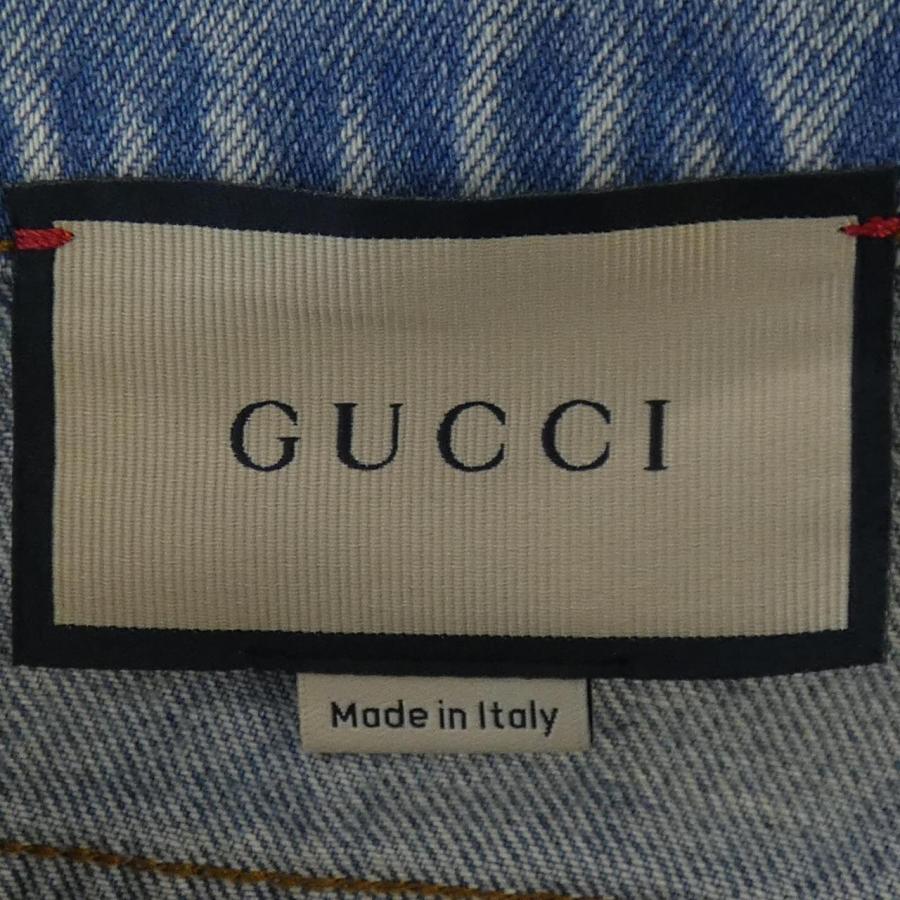 グッチ GUCCI GGターンアップウォッシュドデニムパンツ GGパターン 