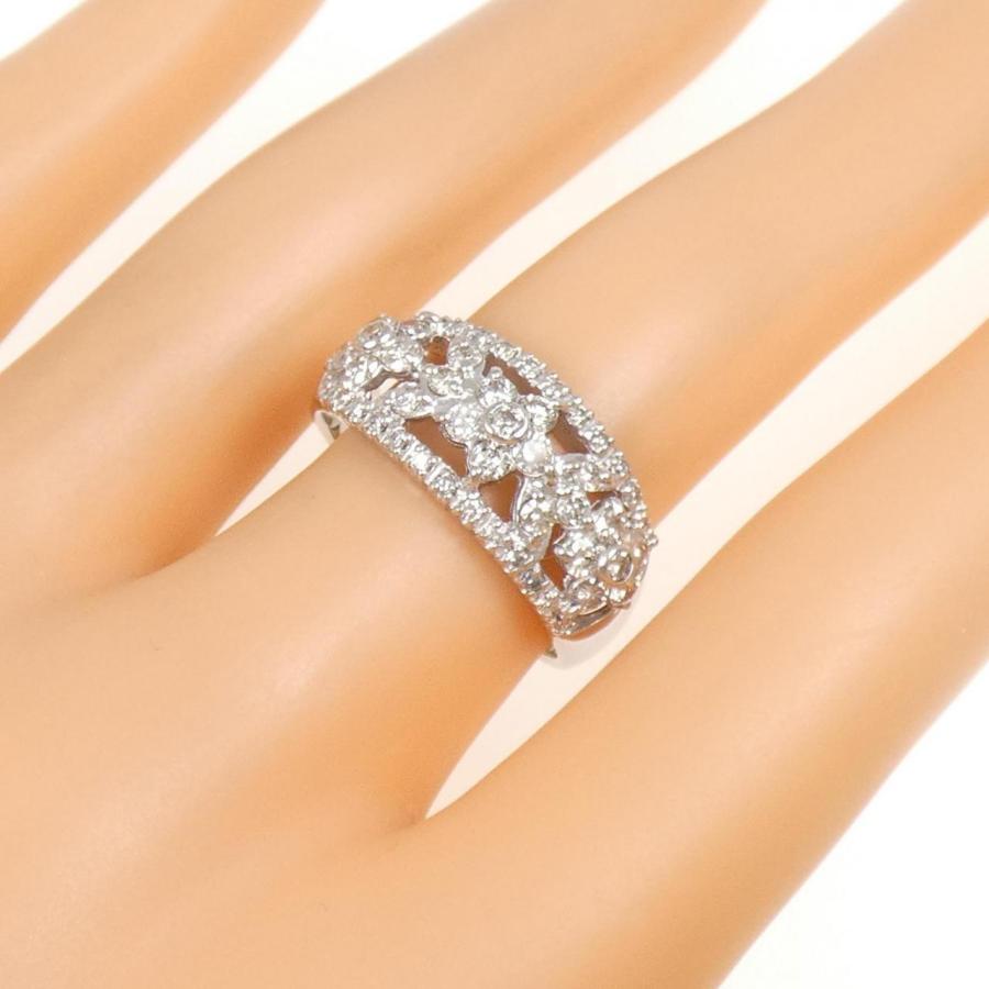 Pt900　天然ダイヤモンド1.00ctフラワーリング PT900 フラワー ダイヤモンド リング 1.00CT : KOMEHYO ONLINESTORE