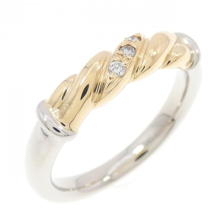 K18YG/PT900 ダイヤモンド リング 0.04CT : KOMEHYO ONLINESTORE Yahoo 
