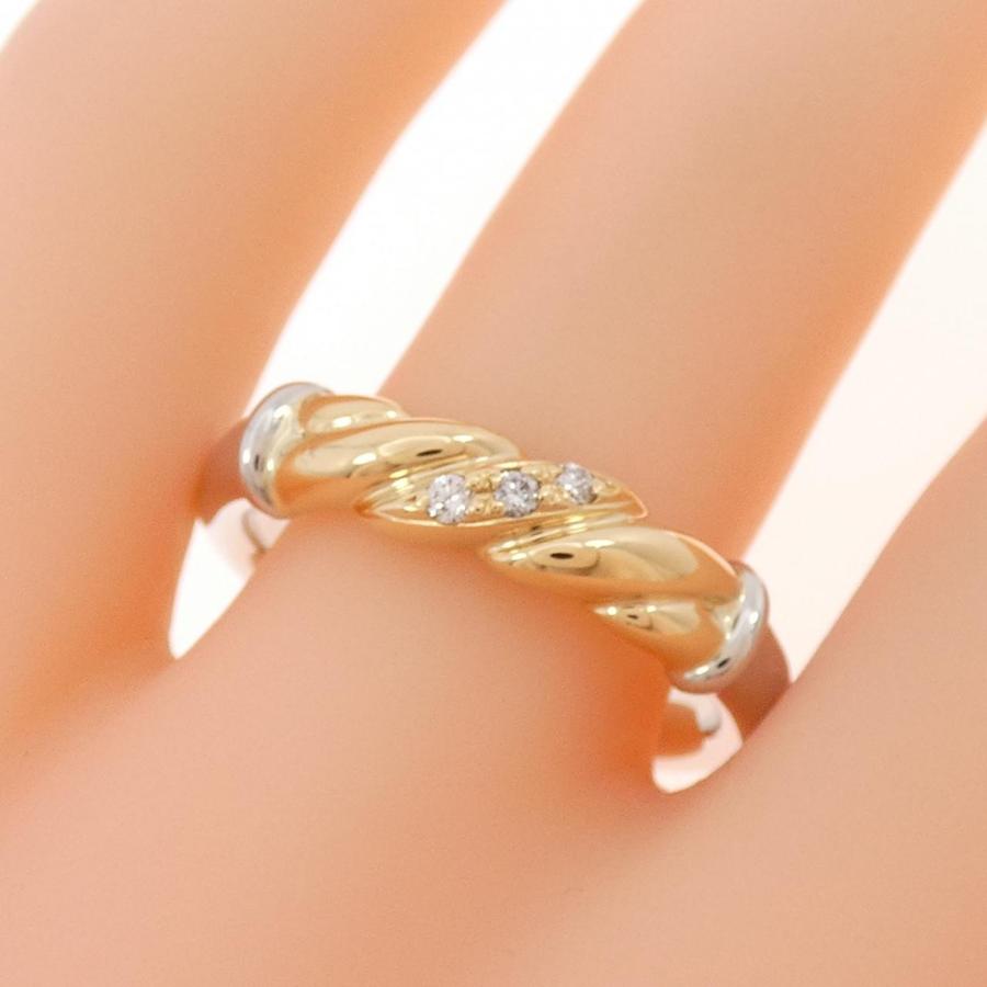 K18YG/PT900 ダイヤモンド リング 0.04CT : KOMEHYO ONLINESTORE Yahoo 