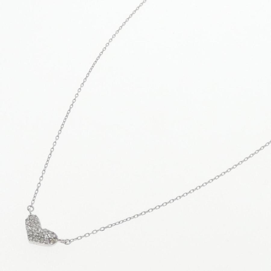 K10WG ハート ダイヤモンド ネックレス 0.1CT : KOMEHYO ONLINESTORE 