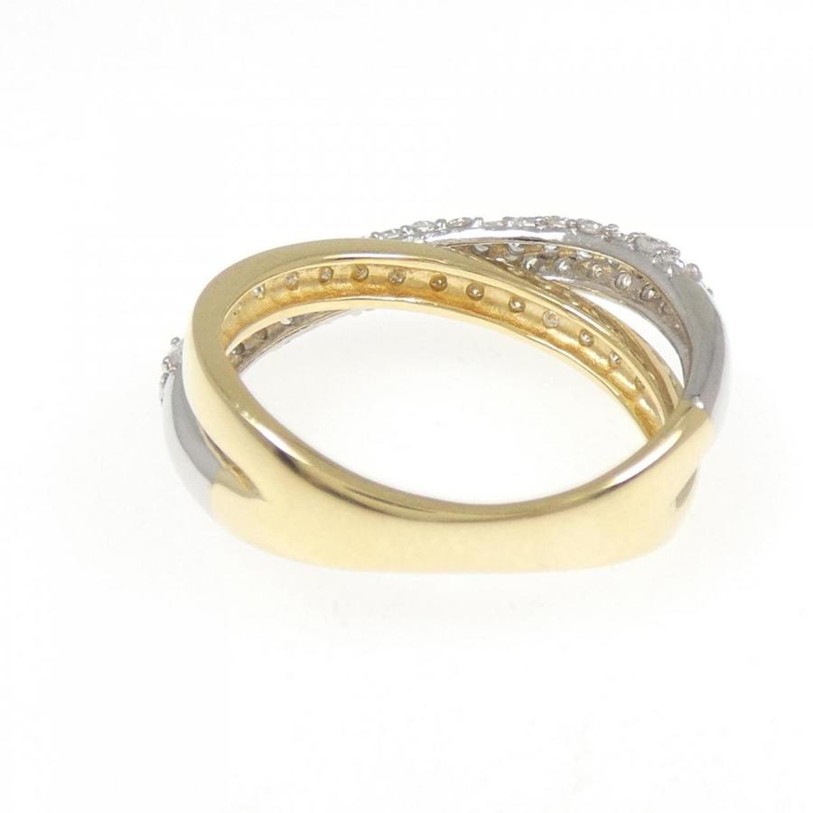 K18YG/PT900 パヴェ ダイヤモンド リング 0.65CT : KOMEHYO