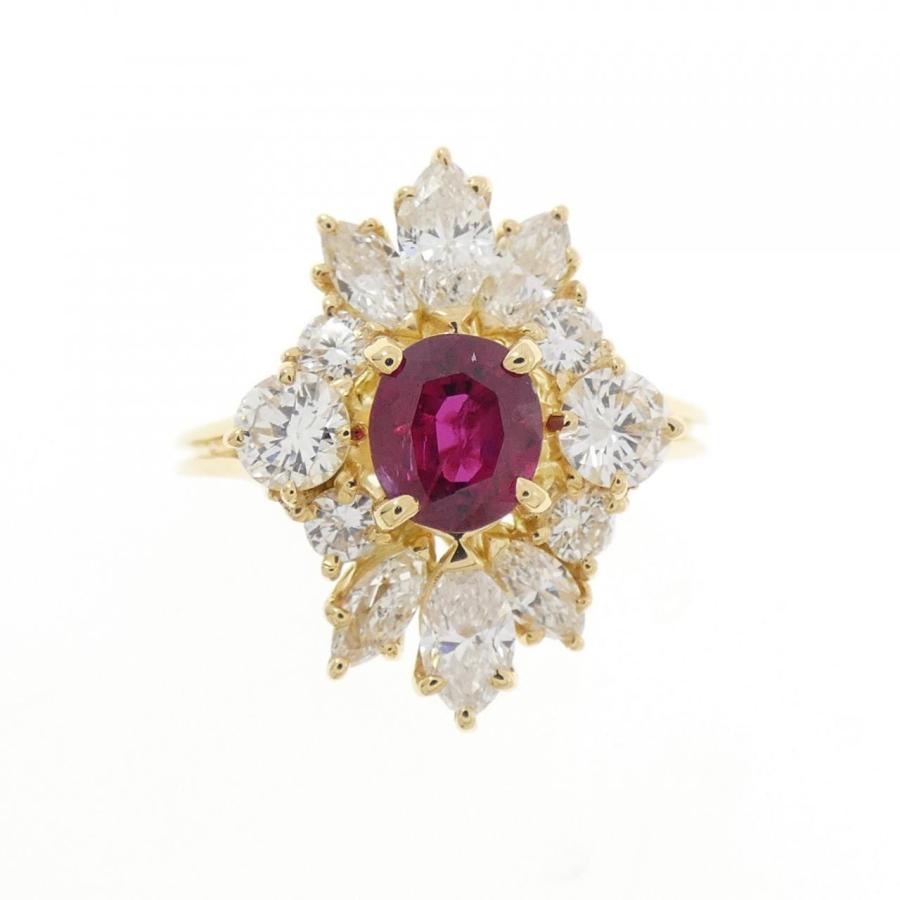 K18YG ルビー リング 0.74CT : KOMEHYO ONLINESTORE Yahoo!店 - 通販