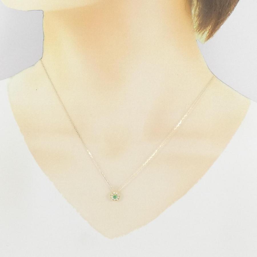 K18YG エメラルド ネックレス 0.12CT : KOMEHYO ONLINESTORE Yahoo!店 