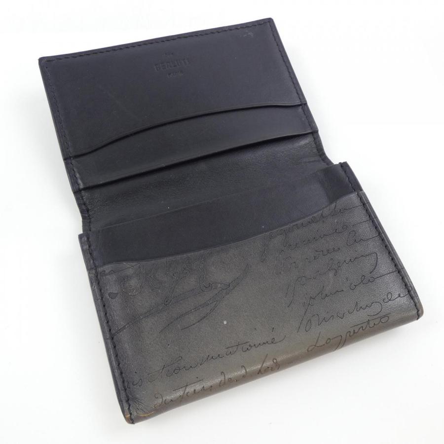 ベルルッティ Berluti インブイアスクリットレザーカードホルダー CARD